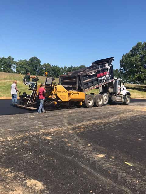 Large Vehicles — Truck Pouring Black Sand in Paducah, KY Large Vehicles — Truck Pouring Black Sand in Paducah, KY