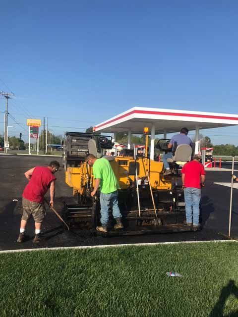 Paving Services — Team Paving a Gasoline Station in Paducah, KY Paving Services — Team Paving a Gasoline Station in Paducah, KY