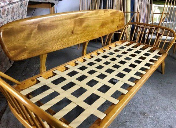 wooden sofa