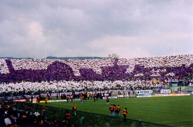 coreografia partita calcio