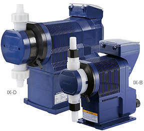 A blue pump with the letters ix-d and ix-b on it