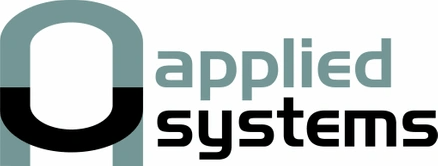 A logo for applied systems is shown on a white background.