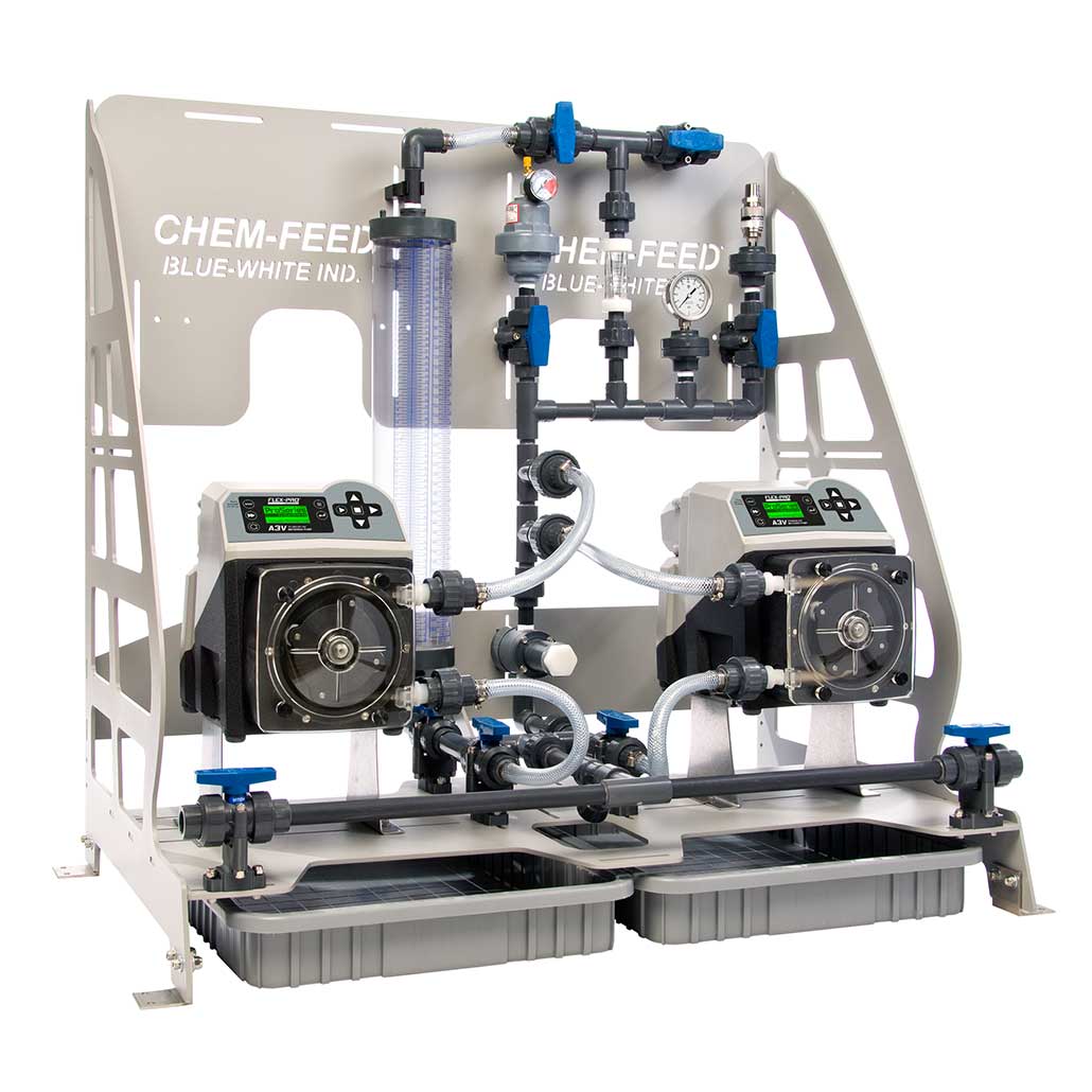Blue-White CHEM-FEED DUAL SKID