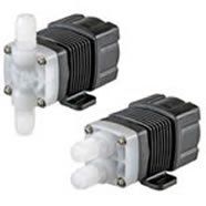 A couple of pumps sitting next to each other on a white background.