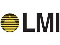 A yellow and black logo with the word lmi on a white background.