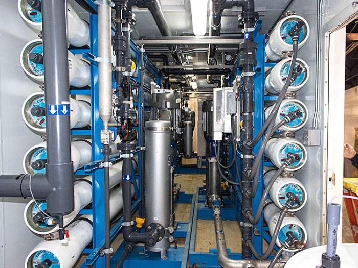 Interior photograph of our Mobile RO/DI Trailers