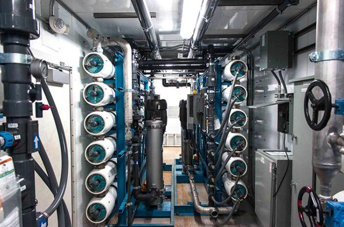 Interior photograph of our Mobile RO/DI Trailers