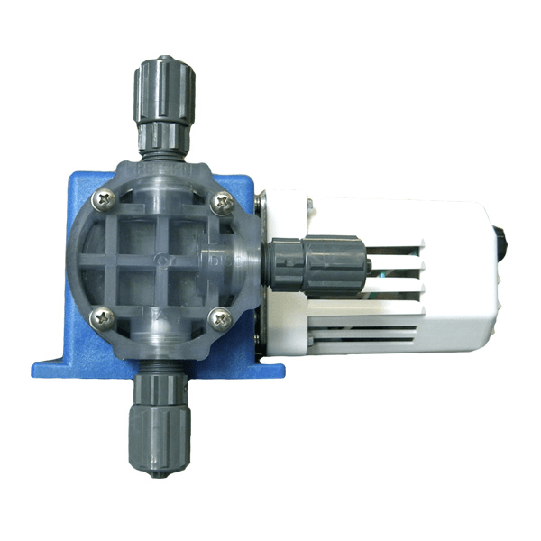 A close up of a pump on a white background