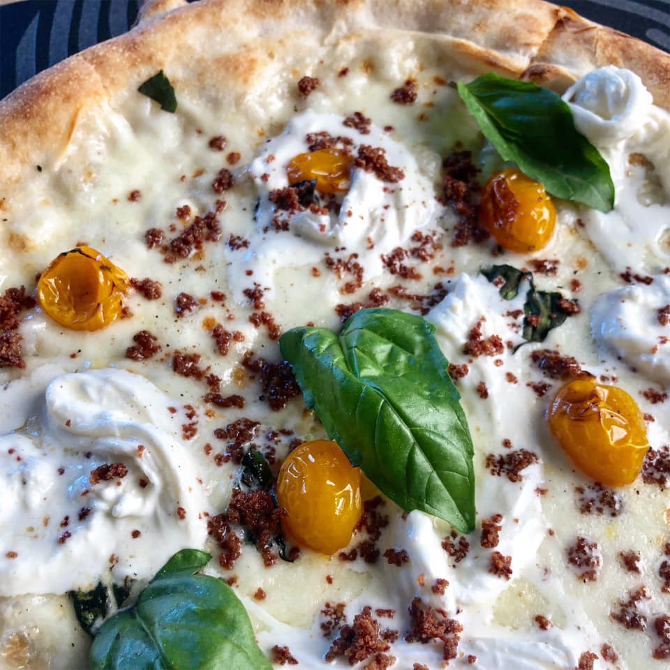 white pizzas