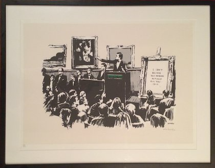Banksy - MORONS IN B&W