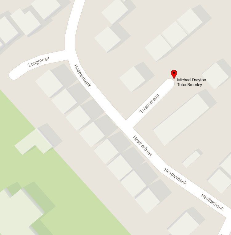 Directions map to Michael Drayton Private Tutor