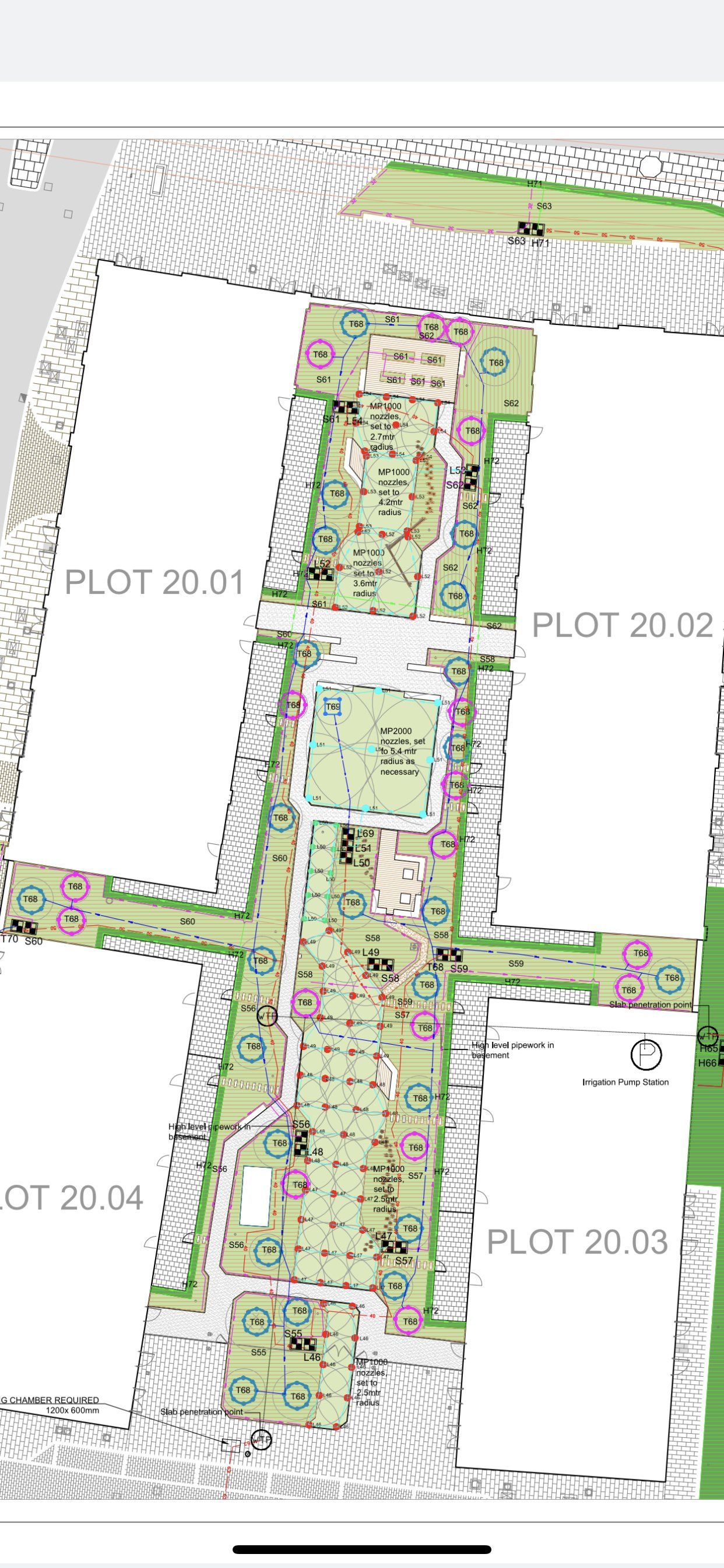 example of an irrigation system design