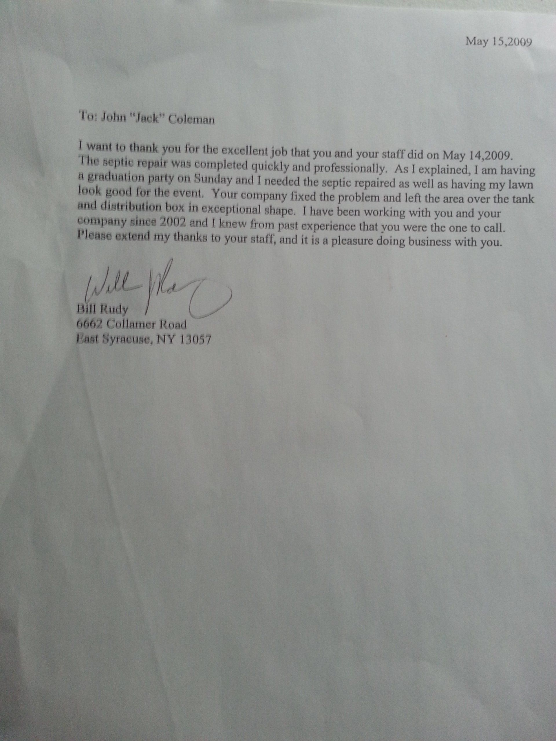 Bill Rudy Testimonial Bill Rudy Testimonial
