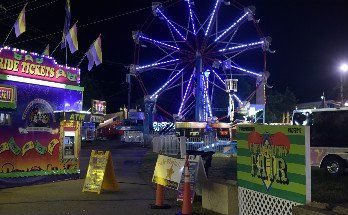 Greene County Fair at night