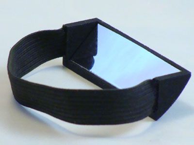 Strap on camera refector