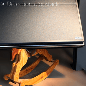 Zoom détection d'obstacle porte de garage autoportée Wedoor