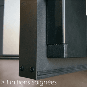 Zoom finition porte de garage autoportée Wedoor