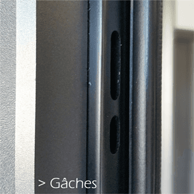 Zoom gache porte de garage autoportée Wedoor