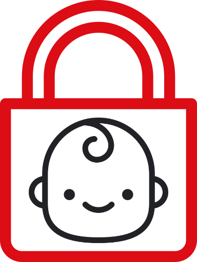 Pictogramme sécurité enfant des fenêtres Internom distribuées par Trihome