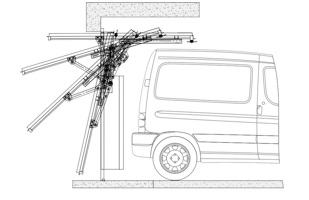 porte de garage basculante trihome schema