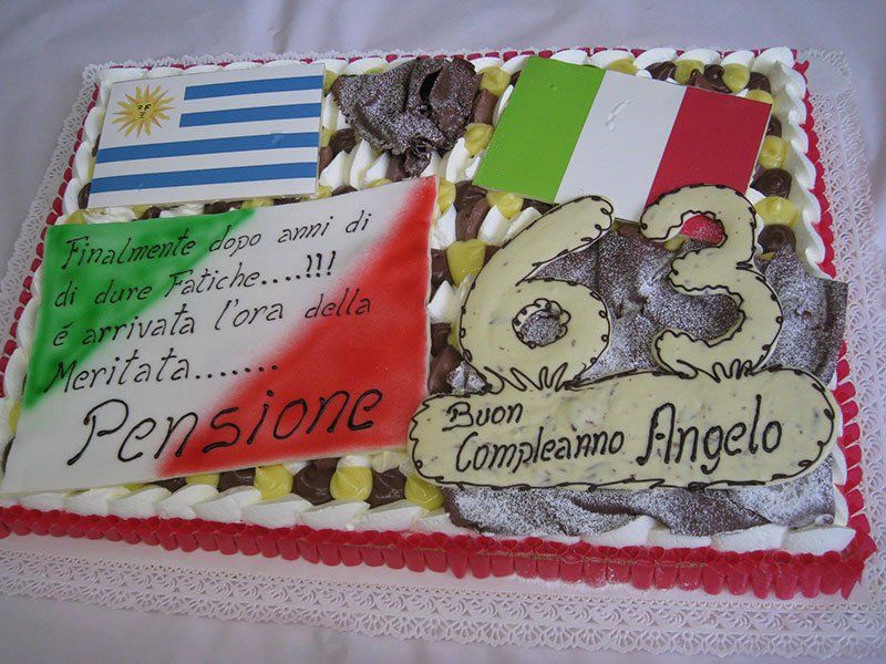 torta per pensionamento