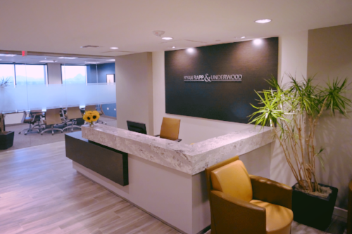 The lobby at Ryan Rapp & Underwood Ryan Rapp & Underwood - Phoenix Attorneys