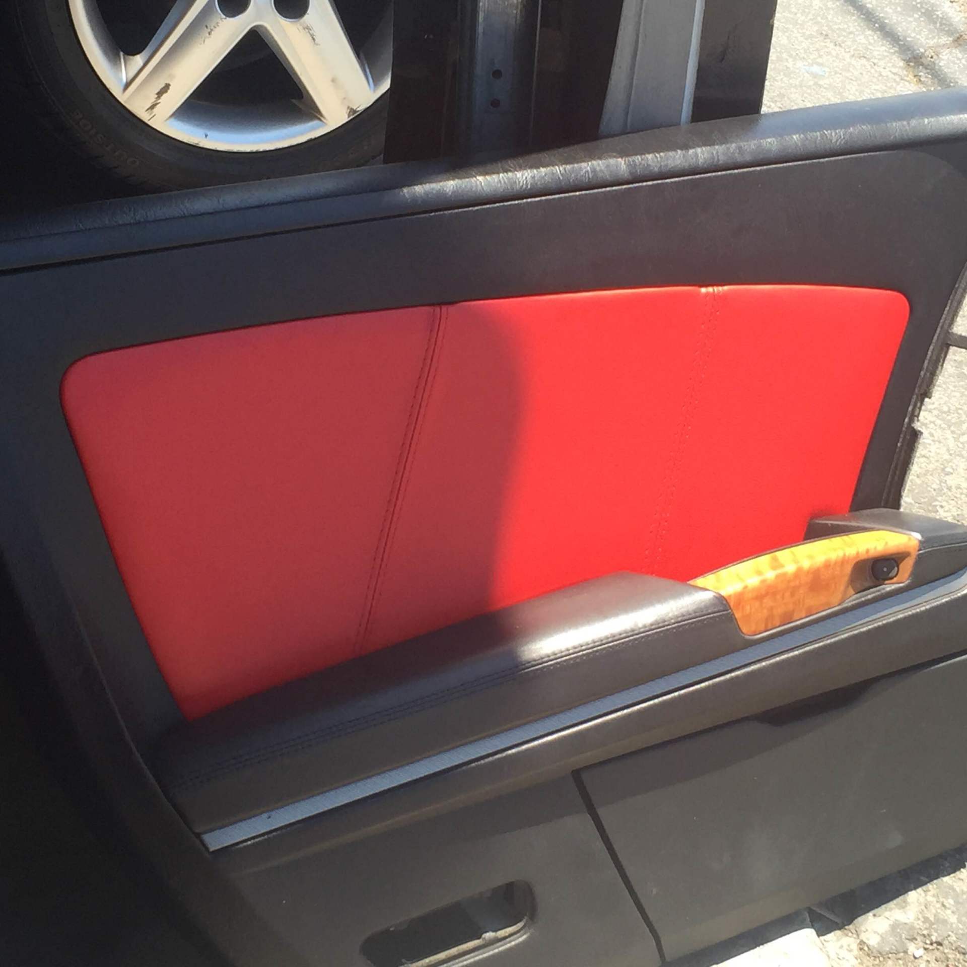Reupholstered Door