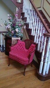 Pink Chair — Wood Finishing in Addison, IL