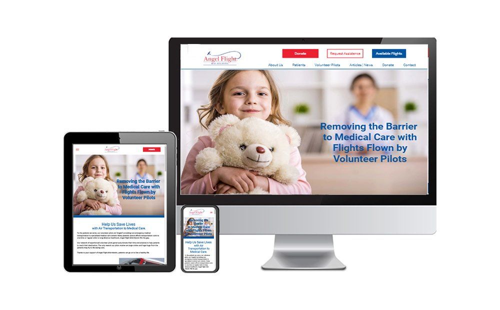 Non-profit website | Angel Flight Mid-Atlantic | GCMD