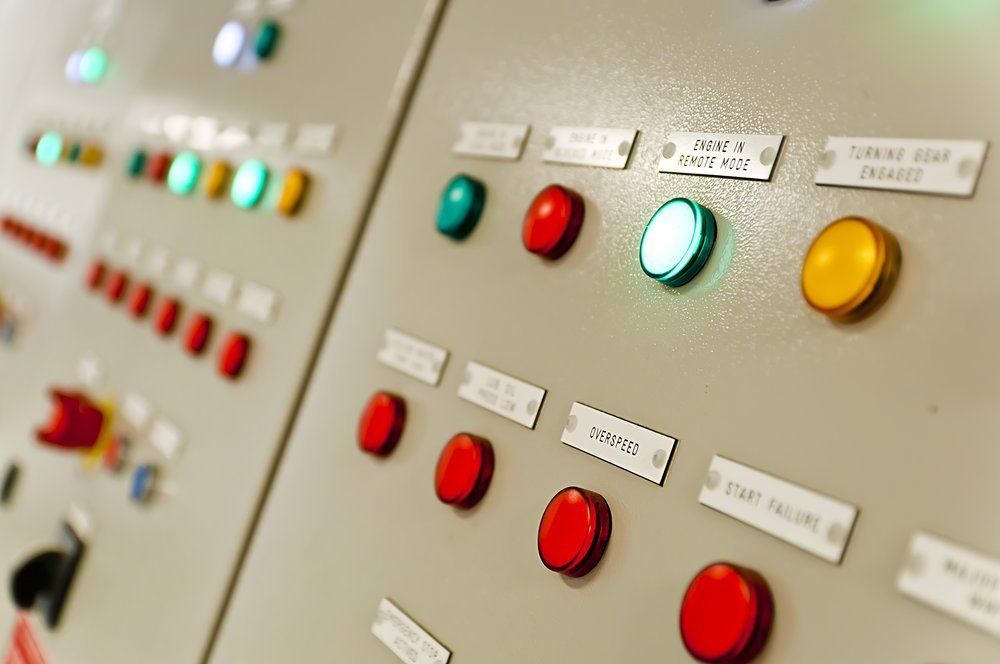 lit up switchgear