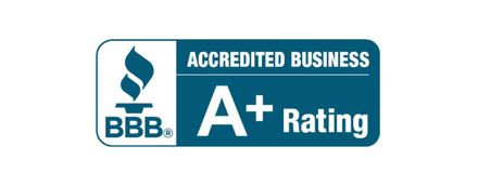 BBB accredited business logo with an A+ rating.