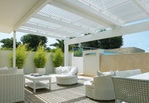 Copertura con lamelle in alluminio