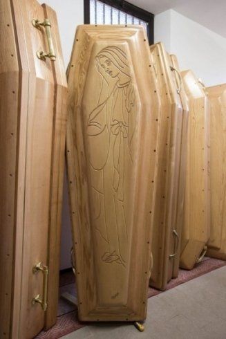 wooden coffins