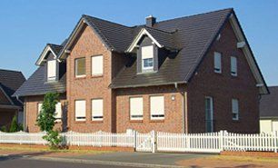 residential building after roofing work