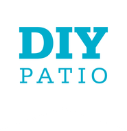 Blue DIY Patio logo on a white background