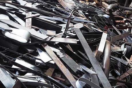 Car in Junkyard — Van Buren, AR — Bud’s Recycling Steel and Scrap Metals — Van Buren, AR — Bud’s Recycling