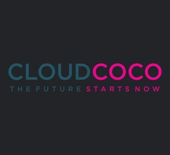 CloudCoco logo on dark background, with teal and pink text: “THE FUTURE STARTS NOW.”