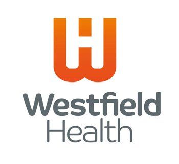 Westfield Health logo with orange and gray lettering on white background