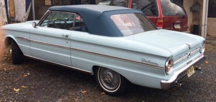 Back view of vintage car — Customized upholstery services in Moorestown, NJ