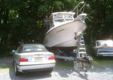 Fixing boat — customized upholstery services in Moorestown, NJ
