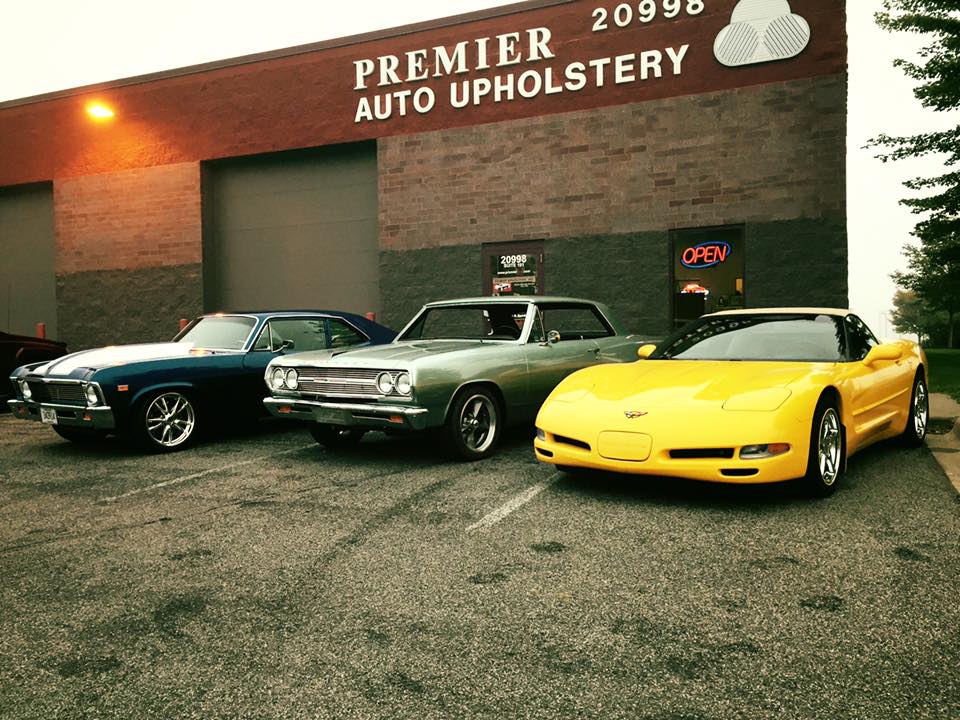 Custom Design Seats — Three Cars On Shop Front in Rogers, MN