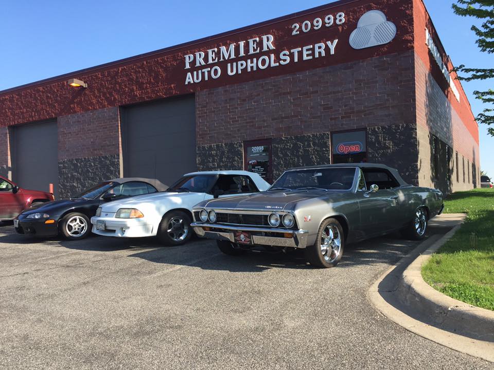 Custom Design Leather Seats — Cars On Shop Front in Rogers, MN