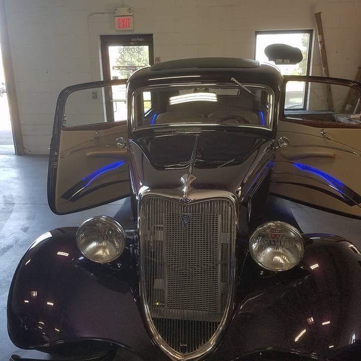 Custom Upholstery Installation — Vintage Car With Custom Upholstery in Rogers, MN