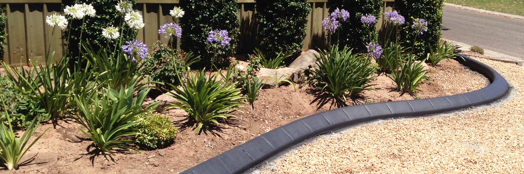 kerbing concrete red flower garden edge 2 edge kerbing concrete red flower garden