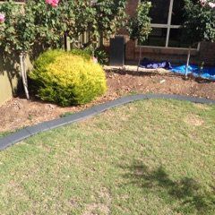 kerbing on the garden