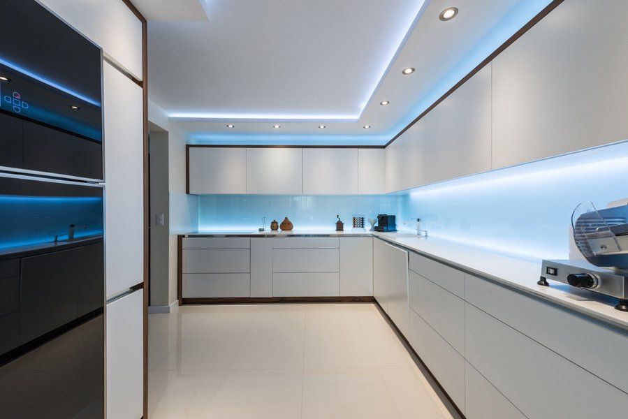 Kitchen Improvement — Modern White Kitchen in Virginia Beach, VA