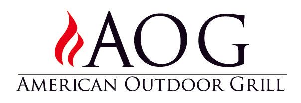 The logo for aog american outdoor grill