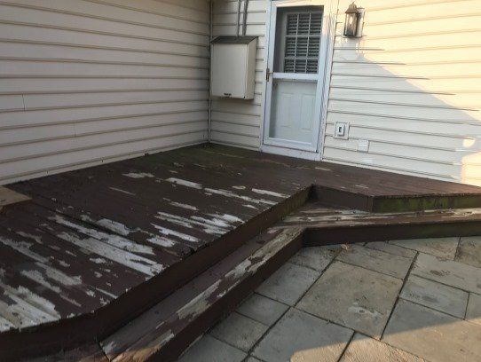 Deck and Patio Project Before