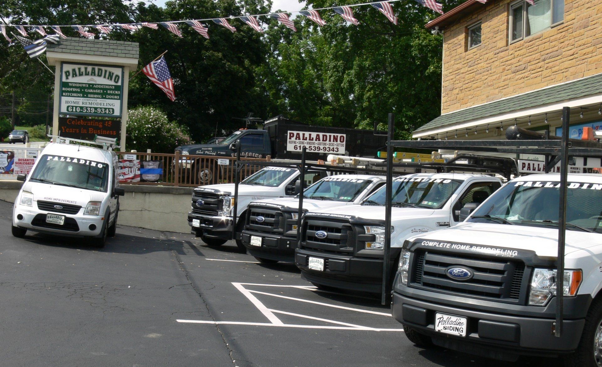 Palladino Home Remodeling Trucks