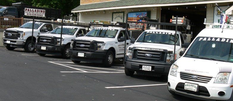 Palladino Window and Siding Co Inc Work Trucks